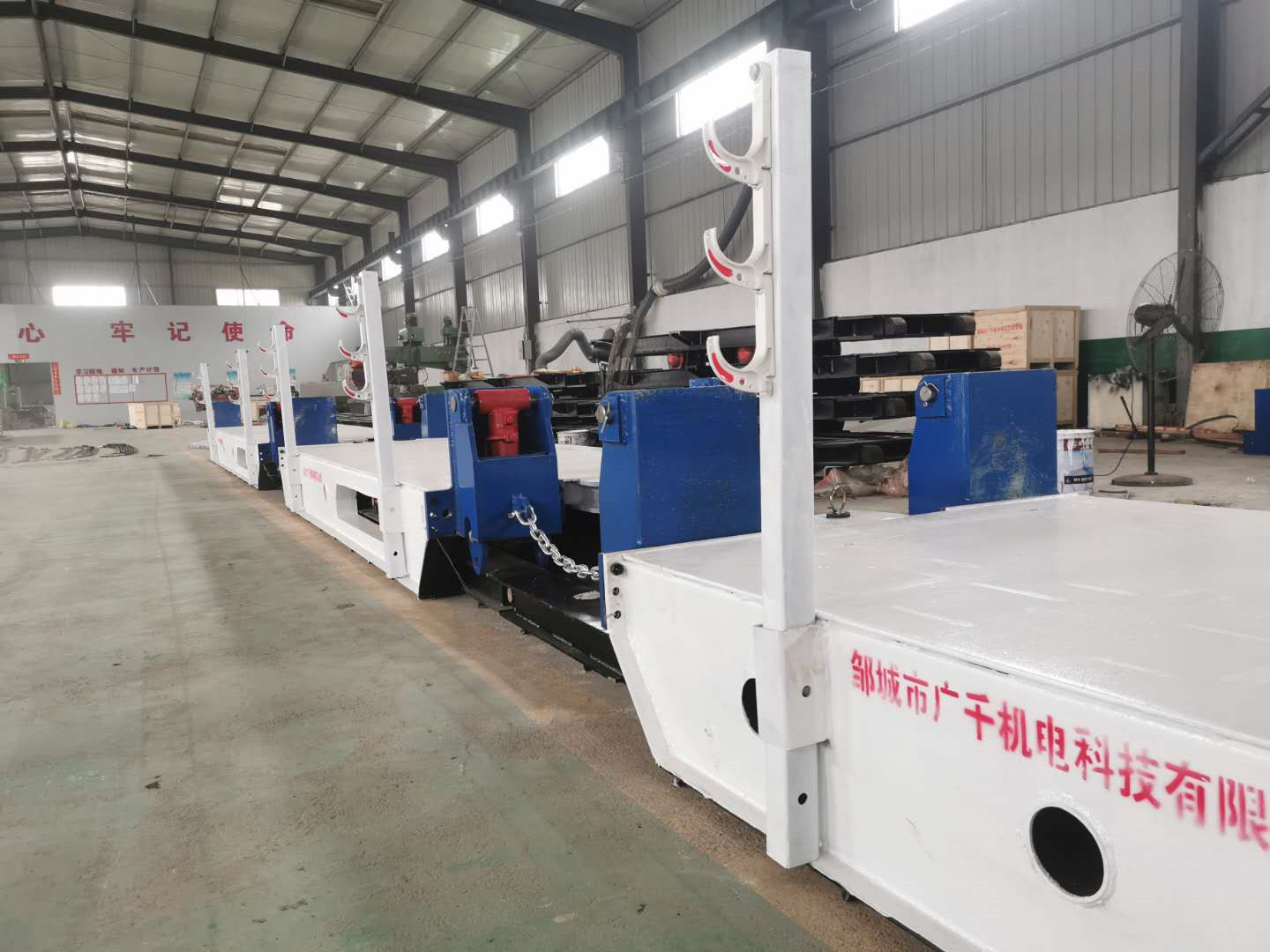 自移式設備列車的使用特點